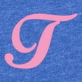 thumbnail image 2 of CafePress - T Pink Initial_Tr - Cute Infant Baby Football Bodysuit, 2 of 3