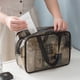 thumbnail image 5 of Bolsa de cosméticos portátil de PVC, bolsa de lavado transparente impermeable, bolsa de almacenamiento de cosméticos portátil de viaje de gran capacidad, 5 of 5