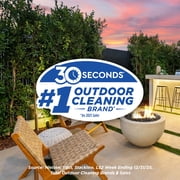 30 SECONDS Outdoor Cleaner, 1 Gallon Concentrate for Concrete Surfaces, Cleans Algae, Mold, Mildew Stains