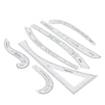 thumbnail image 4 of 7Pcs Sewing Ruler Tailor Set, Clear High Accuracy Scale Fashion Pattern Design Ruler Set For Making Pattern Drafting Designing Patterns, 4 of 8