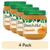 (4 pack) Beech-Nut Stage 2 Baby Food - Squash Puree, 4 oz