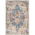 thumbnail image 2 of SAFAVIEH Bristol Waverly Traditional Polyester Area Rug, Blue/Light Grey, 6' x 9', 2 of 6
