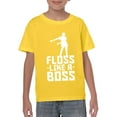 thumbnail image 3 of Floss Like A Boss - Back Pack Kid Flossin Dance Funny Emote Youth T Shirt - Medium - Daisy, 3 of 6