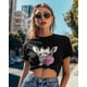 thumbnail image 1 of T Shirts for Women,Sketch Giraffe Glasses T Shirt Short Sleeve Loose Fit Tee Tops Crewneck Womens T-Shirts for Teen Girls, 1 of 8