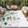 thumbnail image 2 of Eucalyptus Leaves Outdoor Rug for Patio/Deck/Porch, Non-Slip Large Area Rug 4 x 6 Ft, Watercolor Green Red Flower Plant Indoor Outdoor Rugs Washable Area Rugs, Reversible Camping Rug Carpet Runner, 2 of 8