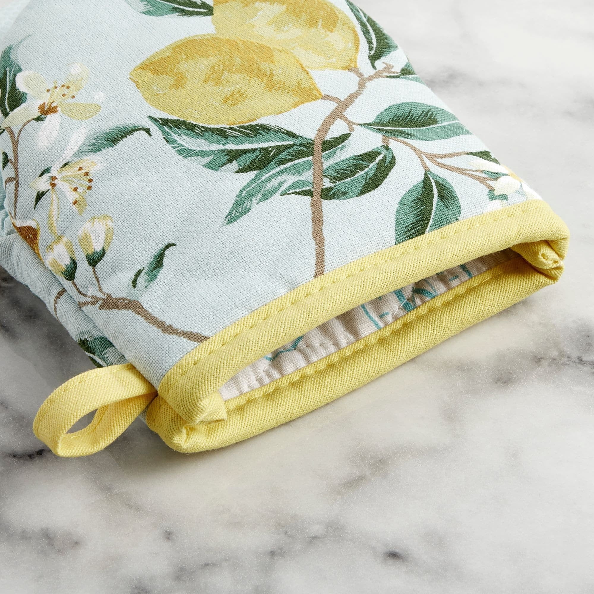 Martha Stewart Lemon Whimsy Mini Oven Mitt Set, 2 Piece