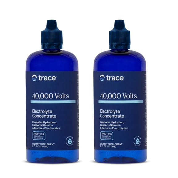 Trace Minerals 40,000 Volts Electrolyte Drops, Hydration, Energy & Stamina - 96 Servings