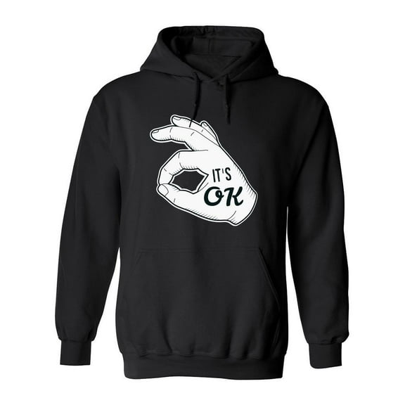 It Is Ok Hoodie Men -Image by Shutterstock, Male 3X-Large