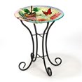 thumbnail image 1 of Luxen Home Butterflies with Flowers Bird Bath with Stand, 1 of 5