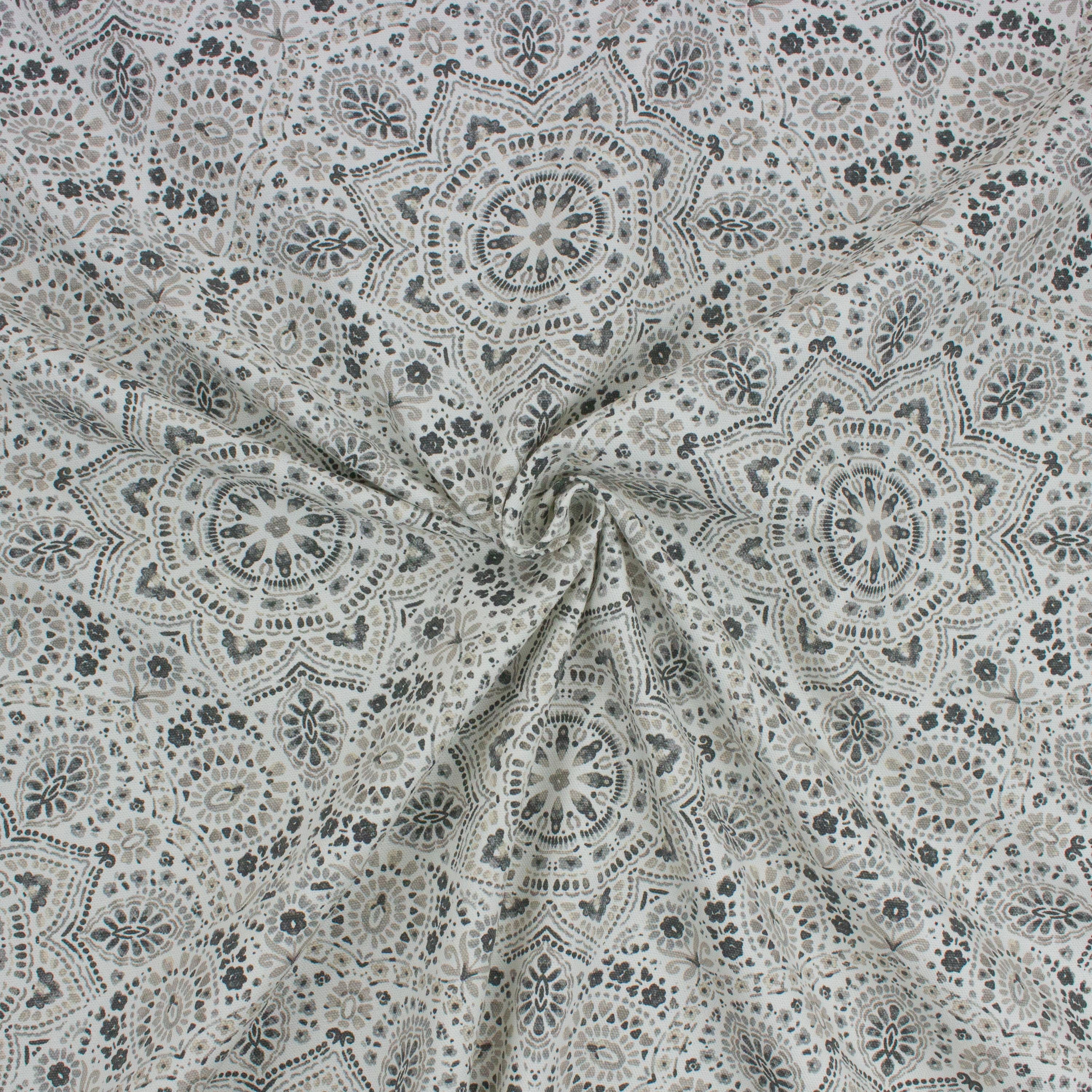 Better Homes & Gardens 100% Cotton Fan Medallion Grey 2 Yard Precut Sewing & Craft Fabric