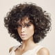 thumbnail image 2 of Peluca de moda para mujer, cabello sintético marrón, pelucas cortas, peluca de cabello, 2 of 4