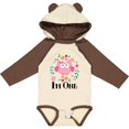 thumbnail image 3 of Inktastic First Birthday Owl 1 Year Old Girl Girls Long Sleeve Baby Bodysuit, 3 of 5