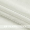 thumbnail image 4 of XWZO Linen Sheer Curtains for Living Room, Grommet Voile Curtains with Tiebacks, Elegant Soft Privacy Curtains 2 Panels, W52 x L72, Natural, 4 of 10