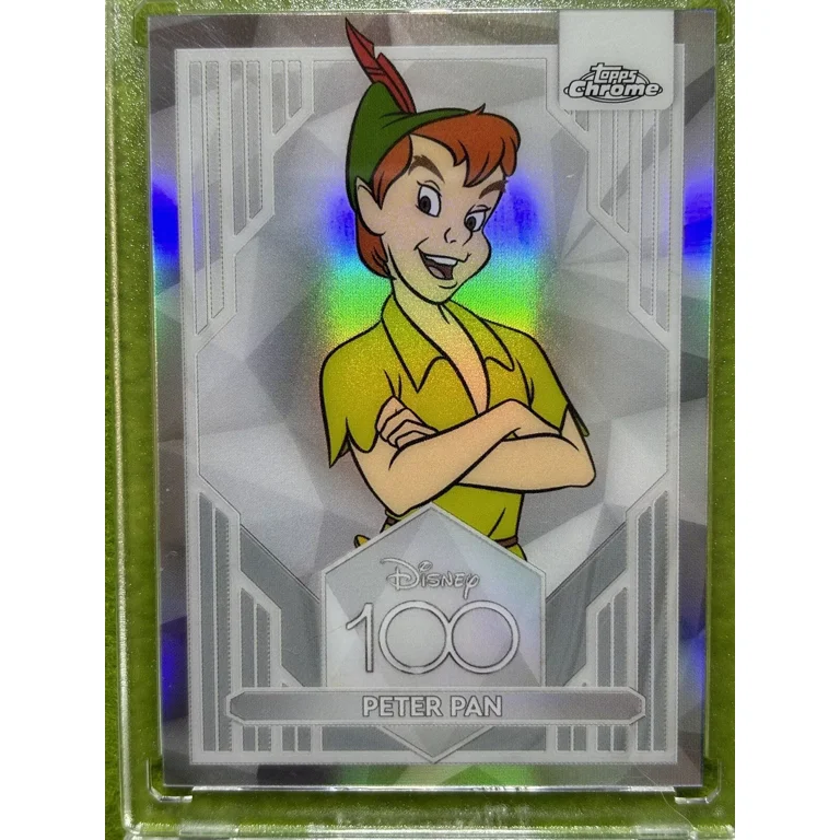PETER PAN Disney 100 SILVER REFRACTOR CARD 2023 Topps Chrome