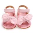 thumbnail image 2 of Honganda Baby Girls Summer Bow Sandals, Soft Sole Non-Slip  Flats Pre-Walkers, 2 of 6