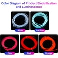 thumbnail image 1 of EL Wire 16.4ft/5m 3V Portable Battery Powered Neon Lights Strip Glowing Rope Lights DIY Decoration For Parties Halloween, 1 of 7