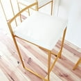 thumbnail image 4 of Heavenly Collection Stool with Gold stainless steel frame SET OF 6, 4 of 8
