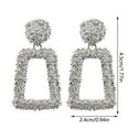 thumbnail image 3 of Pendientes de aleación trapezoidal geométrica hueca a la moda para mujer Wmkox8yi sjalhkljlk4208, 3 of 3