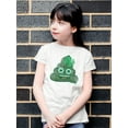 thumbnail image 2 of Lucky Clover - Emoji Poo Graphic Youth's T-shirt, 2 of 4