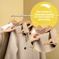 thumbnail image 3 of Perchas de madera UINICOR, paquete de 30 unidades, para ropa, resistentes, 3 of 7