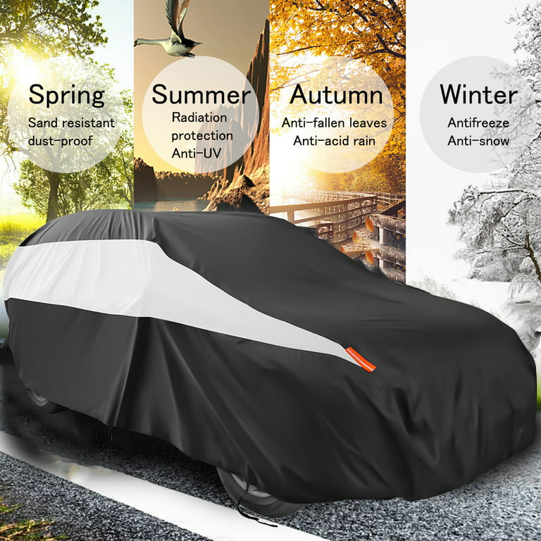 Universal Full SUV Car Cover Outdoor Sun UV Snow Dust Rain Resistant  Waterproof, L Size - 190.94 x 74.8 x 72.83 