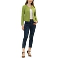 thumbnail image 2 of INSPIRE CHIC Women's Vintage Jacket Button Lightweight Short Jacket with Pockets S Green, 2 of 6