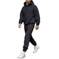thumbnail image 3 of Ceisia Men's Loose Fit Heart & Love Print Hooded Sweatshirt & Jogger Set - Warm Stretch Casual Two-Piece Tracksuit Gifts, 3 of 5