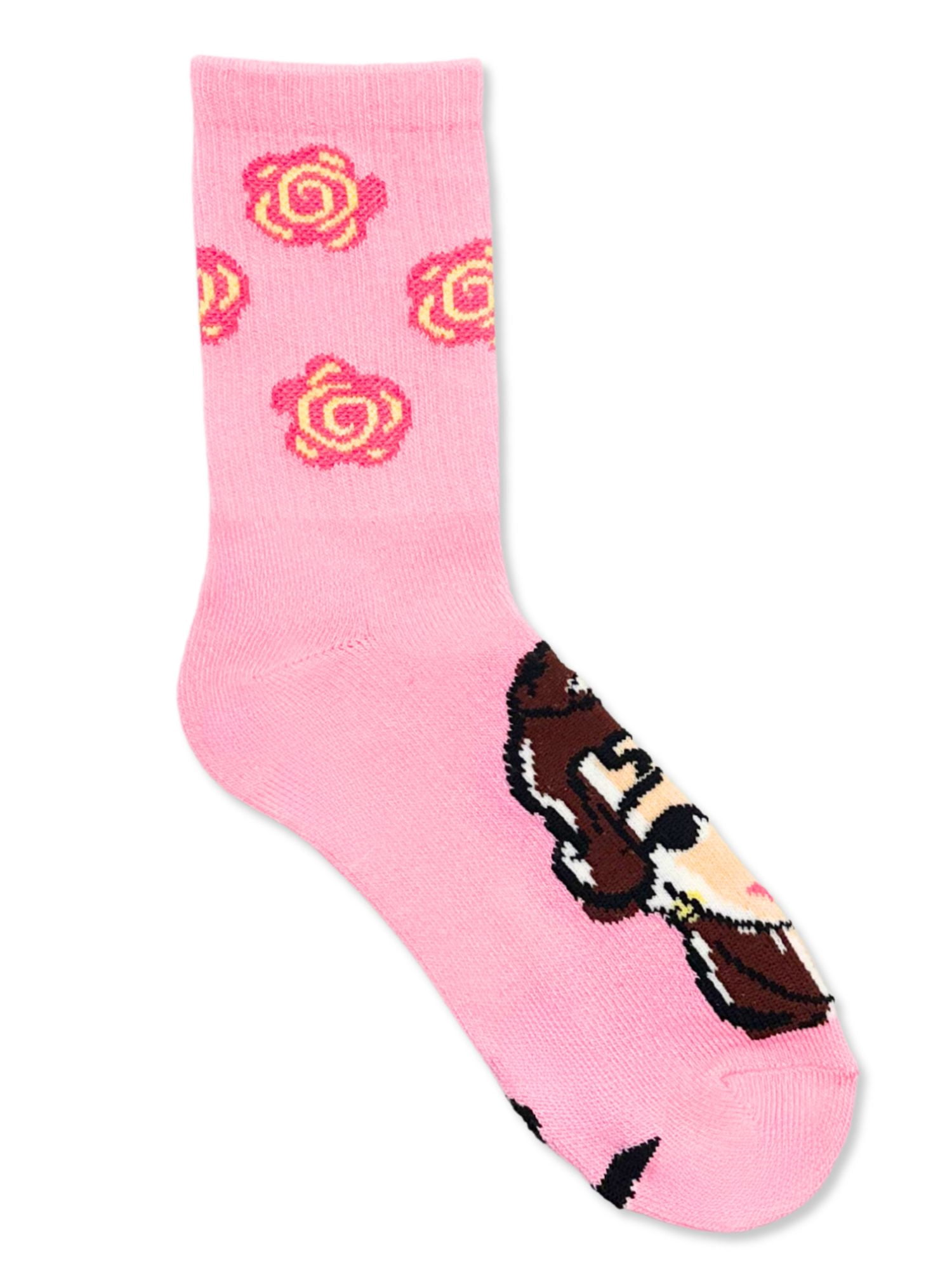 Disney Princess Girls Mid-Crew Socks, 3-Pack, Sizes S/M-M/L