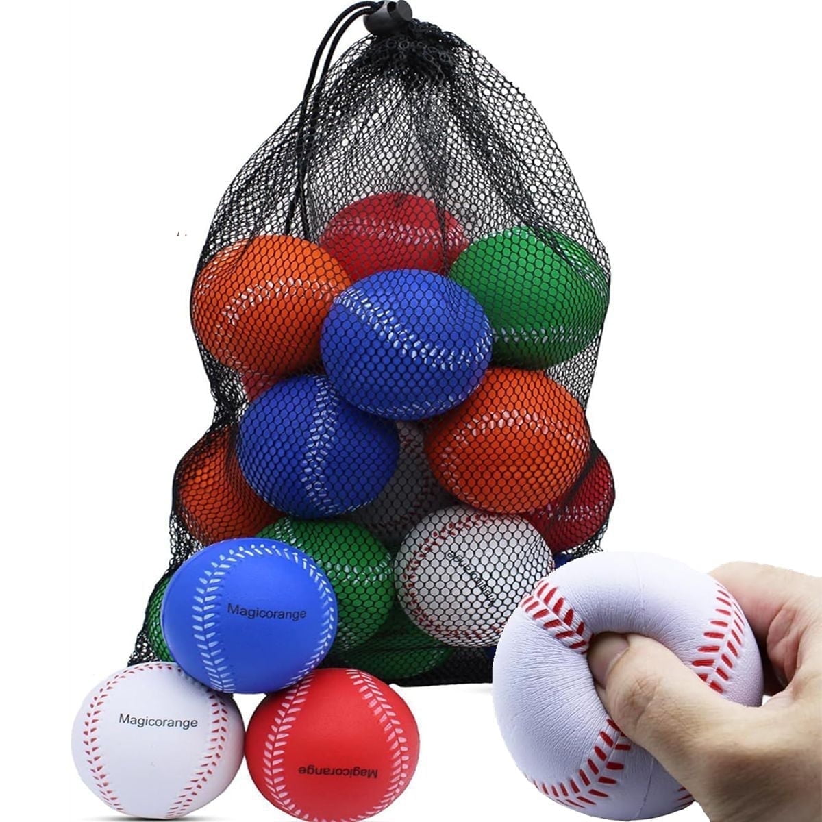 Heater Sports Slider Poly Lite Ball - Set Di 12 Palle Da Baseball Leggere Per Allenamento Battuta - Design Con Fossette, Bianco