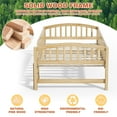 thumbnail image 3 of SESSLIFE Twin Size Floor Bed, Solid Wood Bed Frame with Slats, Fence Guardrail, Ladder, Floor Bed with Strong Legs for Boys Girls, No Box Spring Needed, Holds 400 lbs, Natural, 3 of 12