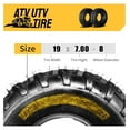 thumbnail image 6 of ATV/UTV/Lawn-Mowers Tires 19x7-8, 6 , Tubeless, All Tires(Set of 2), 6 of 7
