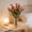 Red-RD, variant on MMJ Artificial Eucalyptus Camellia Bouquet 2 Pcs Lifelike Silk Flowers for Vase Home Table Wedding Centerpiece 14.17in