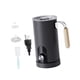 thumbnail image 5 of Espumador de leche eléctrico, vaporizador automático de leche caliente y fría, mezclador de bebidas de mano, gran capacidad, acero inoxidable para negro, 5 of 9