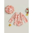 Toddler Baby Girl Swimwear Set Rash Guard Long Sleeve Swimsuit Bathing