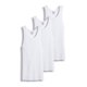 thumbnail image 3 of Packs Económicos de Camiseta sin Mangas y Camiseta Interior de Canalé 100% Algodón para Hombre, Grande y Alto, en Blanco y Negro (4XL, Mixto, Paquete de 6), 3 of 5