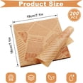 thumbnail image 2 of 200 Pcs Deli Wax Paper Sheets for Small Size Food Basket and Plate liners 7 x 7 Inch Old Newspaper Style Printed Greaseproof Deli Paper (Brown), 2 of 5
