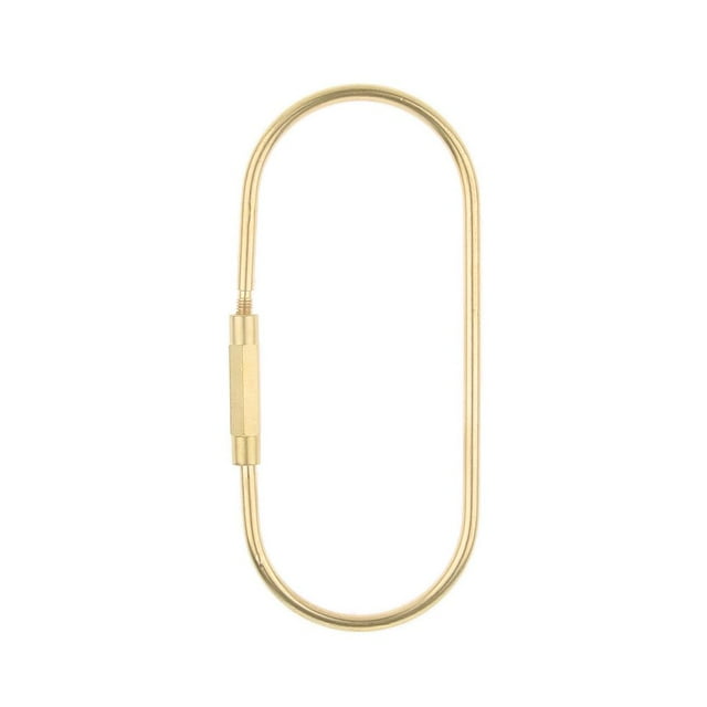 jinwen O/D/A Shape Brass Screw Clip Key Chain Simple Car Key Chain for Men O shape