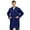 Navy, variant on TOPTIE Unisex Scrubs Lab Coat Professional Doctor Uniform Workwear Long Sleeve Shop Coat-Royal Blue-XL