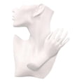 thumbnail image 1 of Organizador de joyas, collares, busto, cabeza, torres, maniquí, colgante, juego de exhibición de pulgadas Un blanco, 1 of 5