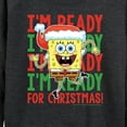 thumbnail image 3 of SpongeBob SquarePants - I'm Ready For Christmas - Women's Lightweight French Terry Long Sleeve Shirt, 3 of 6