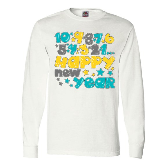 Inktastic Happy New Year Countdown Long Sleeve T-Shirt
