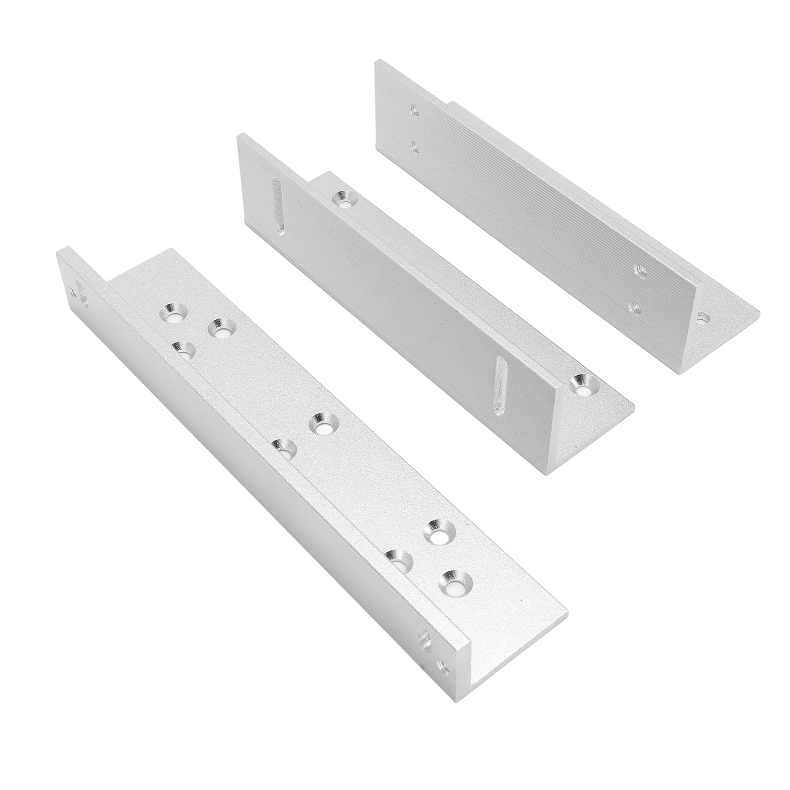 NFTIGB Inward Door Z L Bracket 180KG Holding Force Aluminum Alloy Security Holder Stand for Electromagnetic Lock Hardware Set, 7.09 in / 180 mm