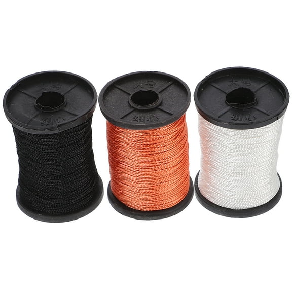 Nylon Sewing Thread for Hand Stitching Assorted Color Firm and Faderesistant for DIY Crafts Bookbinding and Leather Repair 3 Rolls