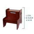thumbnail image 3 of Two Step Stool - Cherry Finish, 3 of 6