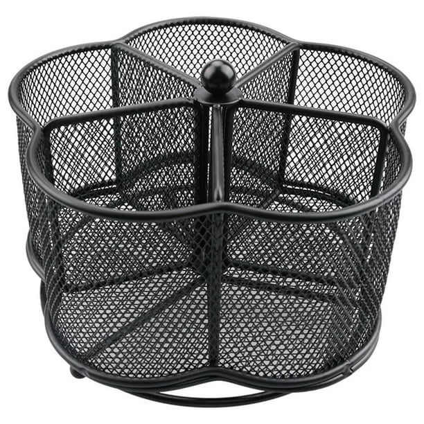 Portacubiertos Giratorio de 360° - Soporte Giratorio de 5 Compartimentos para Cucharas, Tenedores y Cubiertos de Cocina.