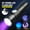 UV Flashlight Under $5 A1366, variant on Vacemry UV Flashlight, Purple Light LED Flashlight for Scorpion and Moss Detection, Jewelry and Banknote Verification, Fluorescence Inspection Tool with USB Rechargeable Battery