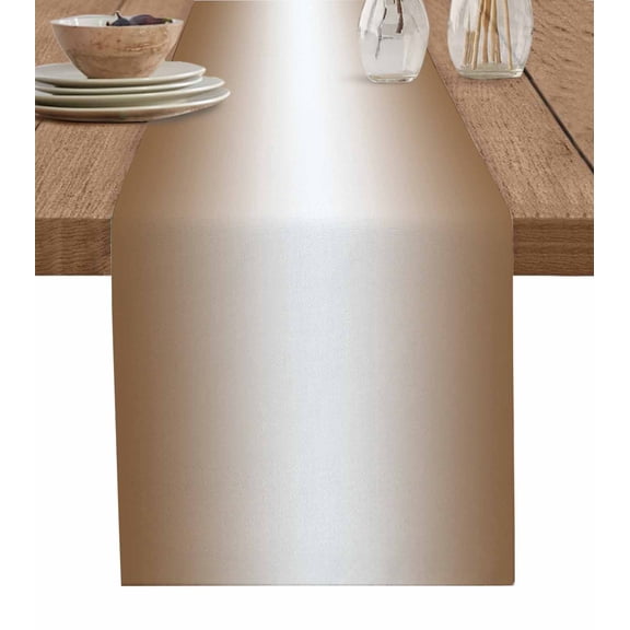 Hokiten Table Runners 70 Inches Long Dress Scarves, Brown Ombre Farmhouse Coffee/Dining/Kitchen Table Decor, Holiday Table Runner, Modern Gradient Art Abstract 13x70 Inch