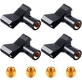 thumbnail image 1 of HSHDLDF Clips Micro pour Stands 4 Pièces Microphone Clip Titulaire avec 4 Adaptateurs Réglable Microphone Titulaire Sans Fil Pince de Support de Micro pour Support de Micro avec 5/8 Pouces Mâle à 3/8 Pouces Femelle Adaptateur, 1 of 7