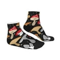 thumbnail image 3 of Bingfone Various Mushrooms Design Patterned Men'S Women'S Casual Cotton Socks, 3 of 9
