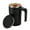 Black, variant on Self Stirring Magnetic Coffee Mug with Temperature Display, 5.4*3.1" Rechargeable Stirring Mug, Automatic Self Stirring Cup with Lid, For Coffee, Milk and Other Beverages, White